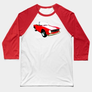 Triumph TR6 1970s classic sports car high contrast red Baseball T-Shirt